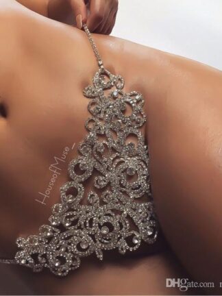 Купить Sexy Body Chain Charm Exaggerated Luxury Crystal Underwear Belly Waist Chain Statement Jewelry for Women
