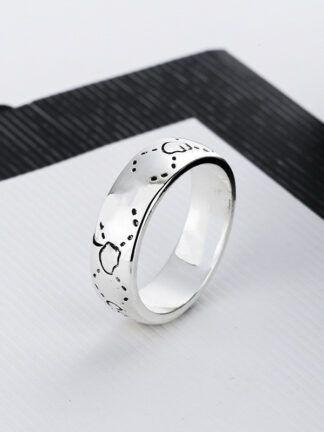 Купить charm Designers Silver Plated Skull Ring with Man or Woman Gift High Quality Alloy band Rings Fashion Jewelry