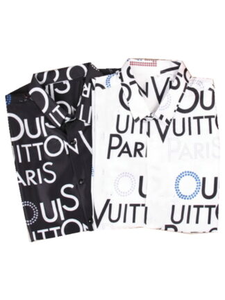 Купить France men printed shirts designer White jacquard letters blue camouflage paris clothes Short sleeve mens shirt Vacation casual shirt#M-3XL67