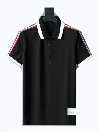 Купить Mens designer polo T shirt Polos spring summer Tactical Golf grid lapel Poloshirt Male mix color short sleeve tops solid Plaid printing plus size#M-3XL01