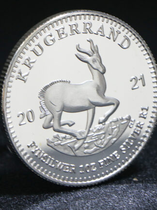 Купить 10pcs Non Magnetic Craft 2021 South Africa 1oz Silver Krugerrand Coin Africa Animal Replica Commemorative Coins