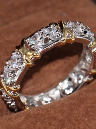 Купить luxurious CZ Diamond propose engagement ring Gemstones hip hop band rings for men Party Women Wedding Gift bling blings