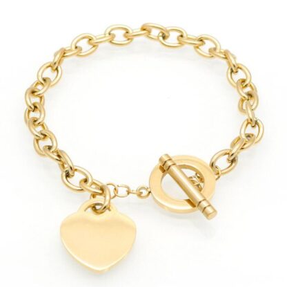 Купить Classic charm Love Bracelet for men women Fine Jewelry Heart Bracelet For Women Gold Charm Bracelet Famous Jewelry