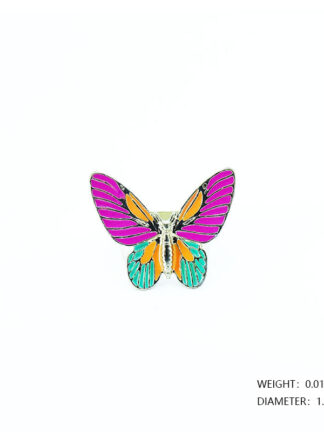 Купить Europe and the bright color butterfly ring metal color Can be wholesale custom-made production