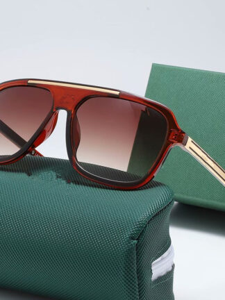 Купить New Designer Men Sunglasses Women Glasses Metal Retro Fashion Style Square Frame Lenses With Case