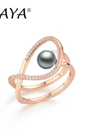 Купить LAYA Shell Pearl Cluster Ring For Women 925 Sterling Silver Fashion Personality Design Irregular Finger Ring Original Modern Fine Jewelry