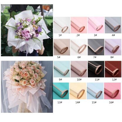 Купить Fast Delivery Flower Wrapped Paper 20pcs/Pack 60*60CM Christmas Wedding Valentine Day Waterproof Bronzing Flower Gift Wrapping Paper C0417