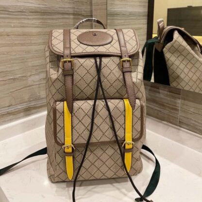 Купить Backpack Leather Handbags High Quality men women School famous Rivet printing Designer lady Bags Boy Girl back pack R320