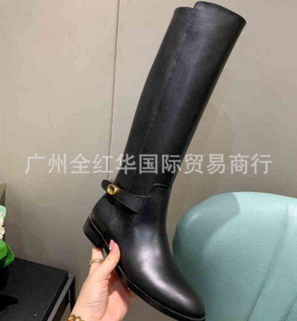 Купить Boots High end Women's autumn and winter boots women's knee less Knight long tube temperament is thin high