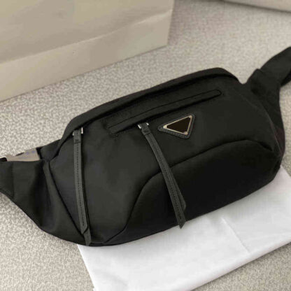 Купить Waist Bags Womens Fashion Nylon Bag Men Casual Belt Zipper Chest Fanny Pack Mens Black Leather Crossbody Sport handbags GPHM