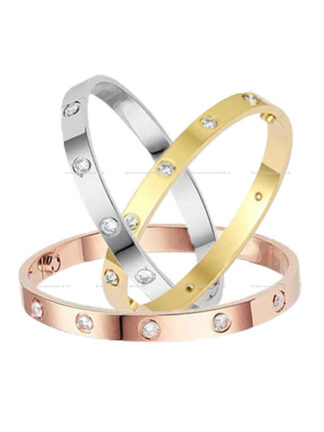 Купить Love Screw Bracelet Designer Bracelets Luxury Jewelry Women Bangle Classic 5.0 Titanium Steel Alloy Gold-Plated Craft Colors Gold/Silver/Rose Never Fade Not Allergic