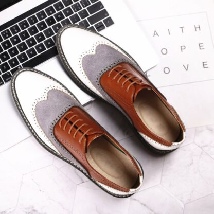 Купить Newest Men Shoes High Qualtiy Pu Leather Lace-up Dress Male British Style Classic Casual Oxfords Zapatos De Hombre F108