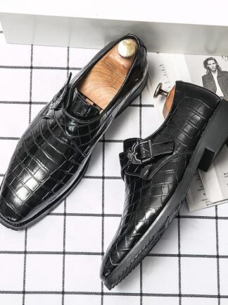 Купить Men Shoes New Arrival Fashion Handmade Pu Leather Slip-on Dress Casual Stylish Derby Comfortable Zapatos De Hombre HB271