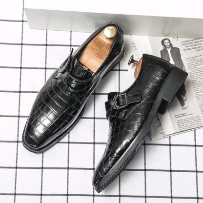 Купить Men Shoes New Arrival Fashion Handmade Pu Leather Slip-on Dress Casual Stylish Derby Comfortable Zapatos De Hombre HB271