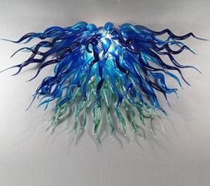 Купить Lamps 100% Mouth Blown Borosilicate Murano Glass Pendant-Light Art Color Pendant Home Crystal Ceiling Lamp