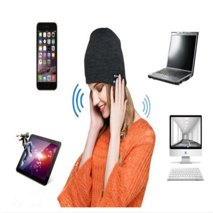 Купить Hot Sale Bluetooth Music Hat Soft Warm Beanie Cap with Stereo Headphone Headset Speaker Wireless Microphone Christmas Gift 10pcs/lot