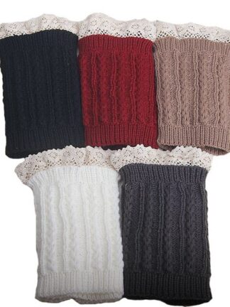 Купить Lace Cable Knit Boot Cuff knit boot topper faux legwarmers sock tops knit leg warmers boot warmers #3732
