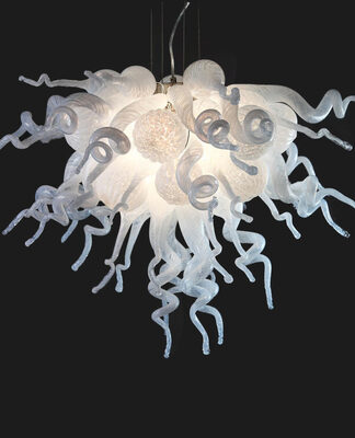 Купить Lamps Contemporary White Murano Angel Style Chandeliers Blown Glass Art Lighting for Your Home. - Griban Brand