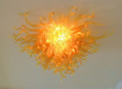 Купить Orange Glass Ceiling Light Modern Art Chandeliers Ceiling-Light for Indoor Lighting Home Decoration