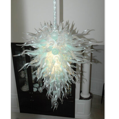 Купить Design White Murano Glass Chandelier Lightings 100% Handmade High Quality Art Crafts Large Led Crystal Chandeliers