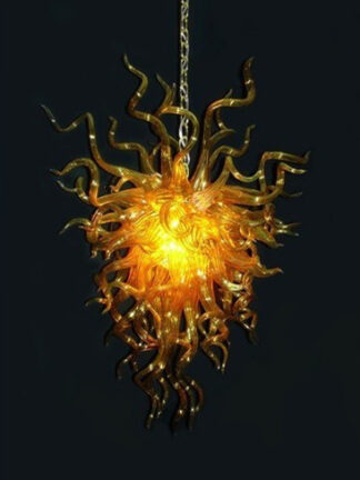 Купить Lamps Elegant LED Hanging Pendant Light for Home Art Decoration 100% Mouth Blown Glass Shades Chandelier
