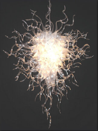 Купить Retro Glass Chandelier Lightings Large Clear Llights Modern Pendant Lights Art Decor Led Crystal Ceiling Lamp