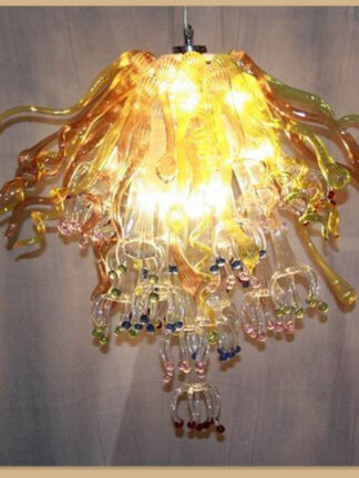 Купить Chandeliers Retro Glass Chandelier Lightings Llights Mini Lights Art Decor Led Crystal Ceiling Lamp
