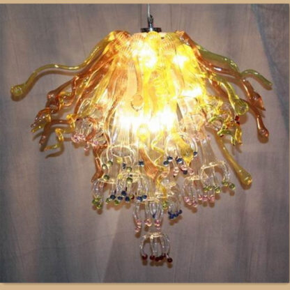 Купить Chandeliers Retro Glass Chandelier Lightings Llights Mini Lights Art Decor Led Crystal Ceiling Lamp