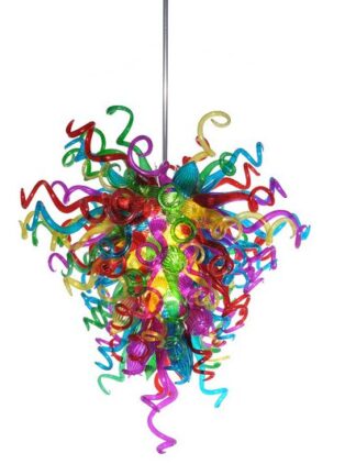 Купить Pendant Lamps Christmas Lights Multi Color Blown Glass Chandeliers Light Bedroom Decorative Murano Pendant-Light Italian Style Chandelier