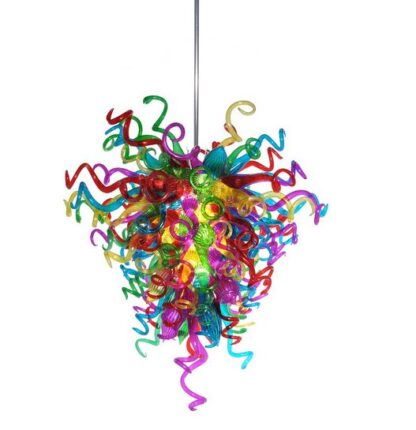 Купить Pendant Lamps Christmas Lights Multi Color Blown Glass Chandeliers Light Bedroom Decorative Murano Pendant-Light Italian Style Chandelier