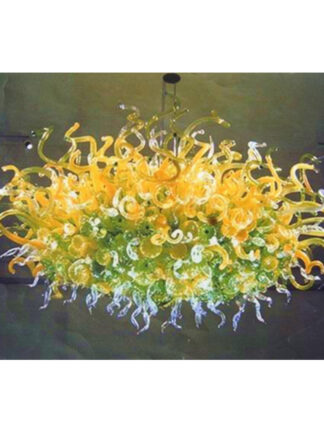 Купить Modern Glass Chandelier Lightings European Lighting Dining Room Art Decor Led Ceiling Fan Crystal ChandelierS