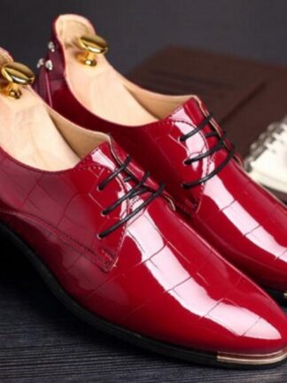 Купить Fashion Italian designer formal mens Rivets Red dress shoes Bottom genuine leather black luxury wedding male shoes office size 37-48
