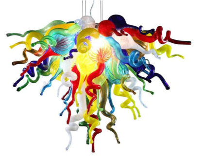 Купить Lamps Multi Colored Murano Chandeliers Hand Blown Glass Indoor Lights Modern LED Chandelier Lighting for Art Decoration