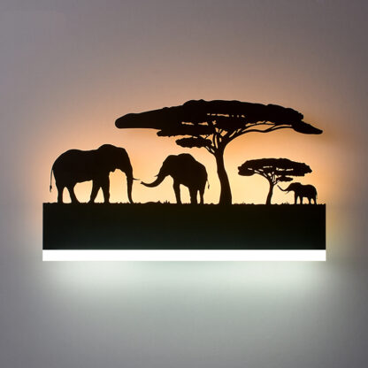 Купить New LED Wall Lamps Acrylic Lights Lamp Bedroom Office Living Room Bed Light Aluminum Car Elephant Lover Elk Creativity
