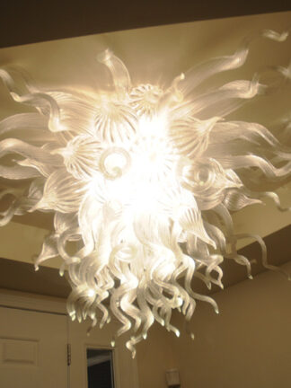Купить Lamp Top Sale Modern Crystal Chandelier Home Decor Hand Blown Glass Artistic Ceiling Lamps Dining Living Room Lights LED Chandeliers