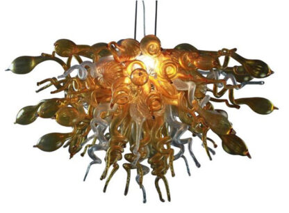 Купить Pendant Lamps Top Quality Special Designed Murano Chandelier Modern European Blown Glass Indoor Lighting LED Light Small Contemporary Chandeliers