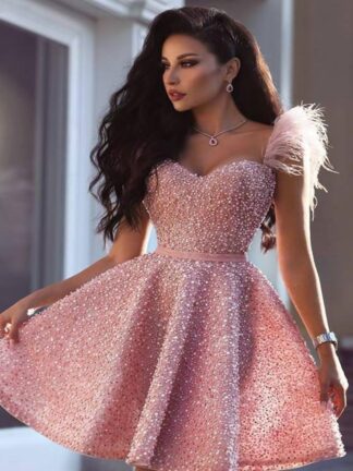 Купить Sexy Pink Cocktail Dress Arabic Dubai Style Knee Length Short Formal Club Wear Homecoming Prom Party evening Gown Plus Size1
