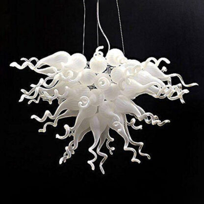 Купить Lamp Small Handmade Blown Chandeliers Modern White Pendant Lamps Italy Design Customize Glass Hanging LED Chandelier Lighting