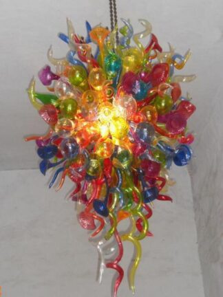 Купить China Murano Chandelier Light Colorful Flower Art Decor Hand Blown Glass Modern Chandeliers Lighting with LED Bulbs