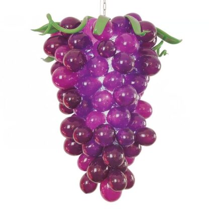 Купить Lamps European Hand Blown Chandeliers Light Arabic Grape Shape Purple Stained Glass Chandelier Lamp