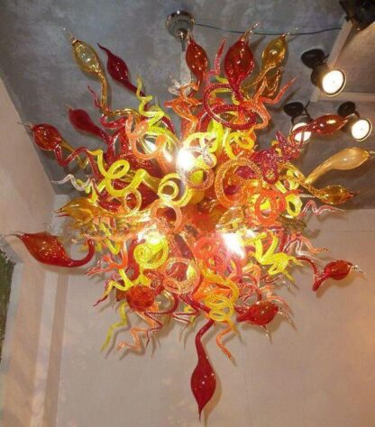 Купить Lamps Italy Designed 100% Handmade Blown Glass Chandeliers LED Bulbs Energy Saving Style Murano-Glass Art Pendant Chandelier