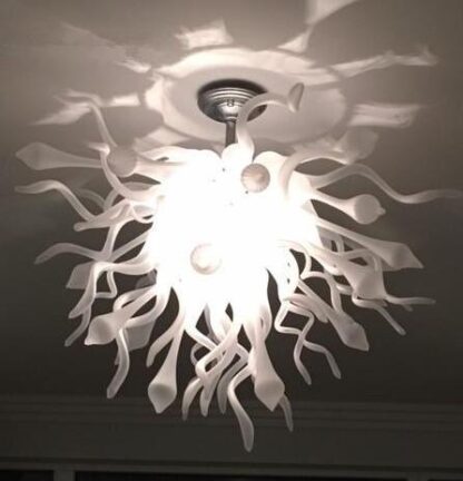 Купить Lamps Modern Style Blown Glass Chandelier Lighting Ceiling Chandeliers Frosted White Color for Bed room