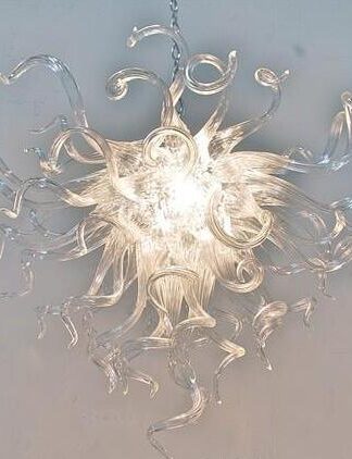 Купить French Chandeliers Clear Lamps Modern Pendant Light Trending Wholesale Hand Blown Glass Crystal Chandelier