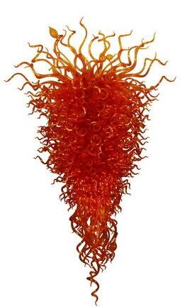 Купить Lamps Orange Dream Hand Made Chandeliers 100% Mouth Blown Borosilicate Glass Large Modern Crystal Chandelier