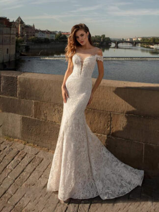 Купить Sexy Mermaid Wedding Dresses Boho Lace Applique Off Shoulder Bohemian Dress Bridal Gowns vestido de novia