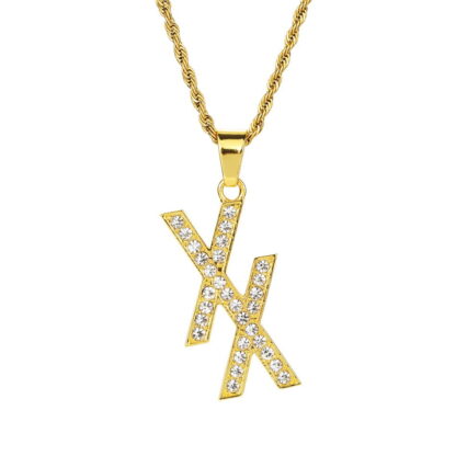 Купить Iced Out Pendant Necklace Gold Silver Filled Mens Cross Hip Hop Diamond Pendant Link Chain Jewelry Gifts