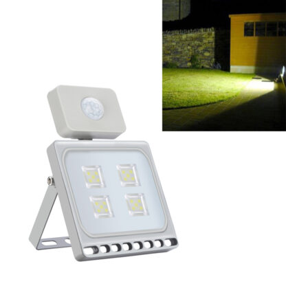 Купить US Warehouse LED Lamp 10W 20W 50W Floodlight Infrared sensor home garden balcony outdoor door lamp waterproof IP65 Send for free