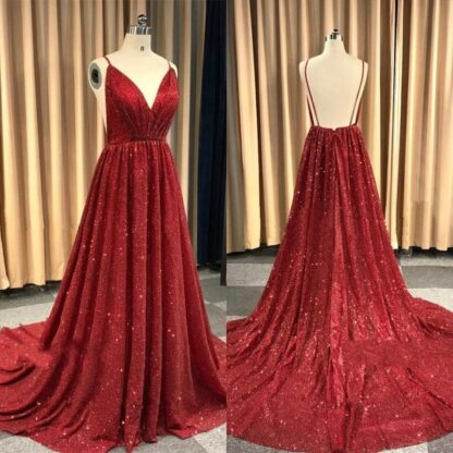 Купить Glitz Red Sequins Maternity Prom Dresses 2020 Reflective Empire Backless Spaghetti Long Pregnant Evening Dress Wears BC1493