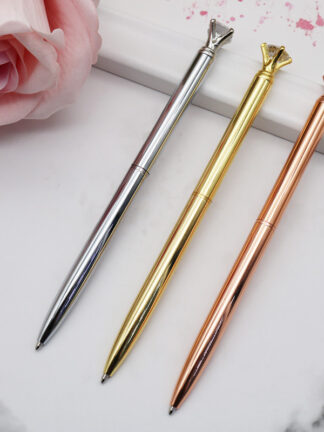 Купить Diamond Ballpoint Pen Ball Roller Pen Smart Gift Back to School Office Stationery Provide LOGO Customized WJ099