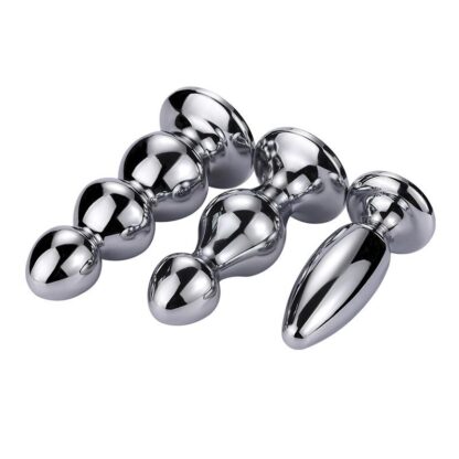 Купить New arrivals Male Female Metal oversized Anal butt plug beads with diamond adult products Jeweled anal dilator masturbator sex toys
